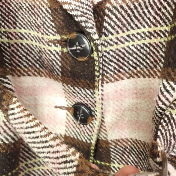 Cabi Coat Womens 8 Wool Blend Y2K Clueless Tie Waist Peacoat Twee Preppy - Picture 4 of 9